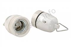 Objimka keramicka zavesna s uskom E27 AE-OCEF27-00