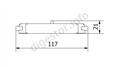 LED R7S 118mm COB 9W 66W 4000K 900lm NON DIMM LD-J